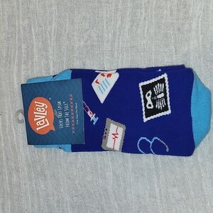 NWT Lavley blue socks medical nurse RN LPN STNA